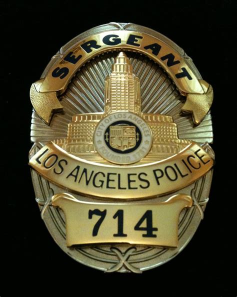 Joe Friday 714 Dragnet 4 Part Badge With Hard Pro Enamel