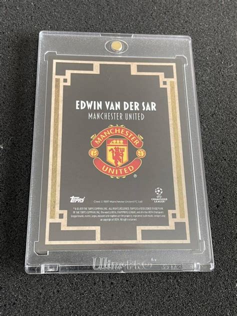 Topps DECO UEFA CL エトヴィン ファン デル サール Edwin van der Sar 直筆サインカード auto