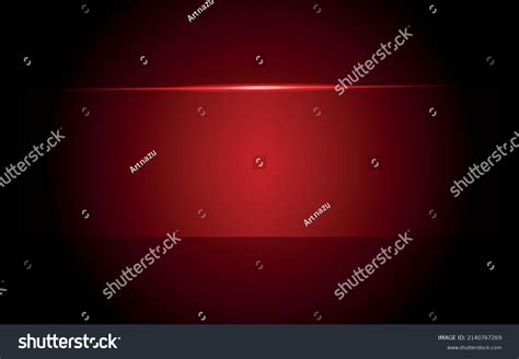 Empty Vivid Red Color Studio Table Stock Vector Royalty Free