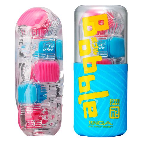 Tenga Bobble Contrast Firm And Soft Crazy Cubes Masturbator Sexyland