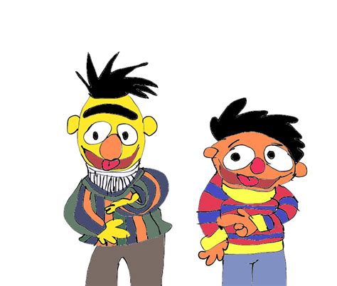 Sesame Street Bert And Ernie By Totallytunedin On Deviantart