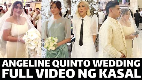 Angeline Quinto Wedding FULL VIDEO Ng KASAL Ni Angeline And Nonrev