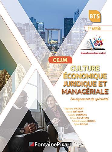 Amazon fr CEJM Culture économique juridique et managériale BTS 1re