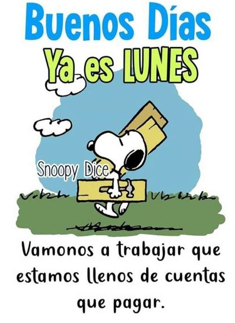 Buenos Días Snoopy Dice Imágenes Bonitas Gratis