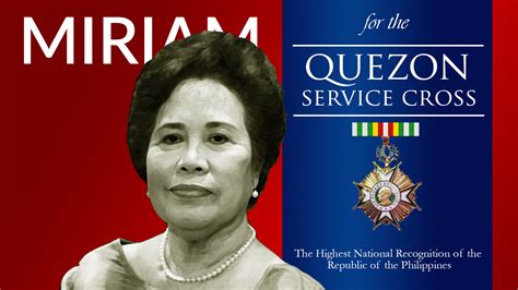 Petition · Miriam Defensor Santiago for a Posthumous Quezon Service ...