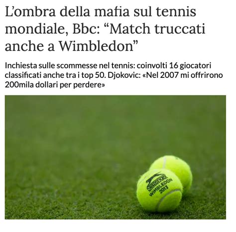 Anche La Mafia Partecipa A Wimbledon Cinemovel SIC 2019