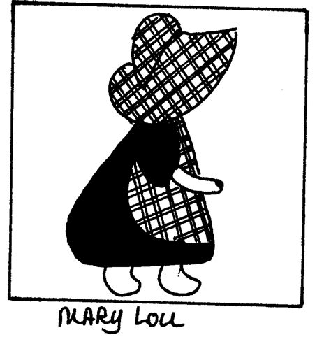 Mary Lou Embroidery Design | Free Printable Papercraft Templates