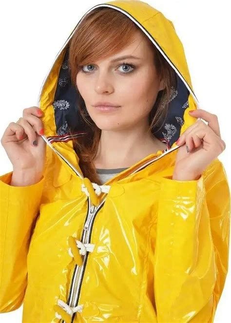 Pin By Rainy Man On Women Rainwear Hooded Rainwear Girl Raincoat