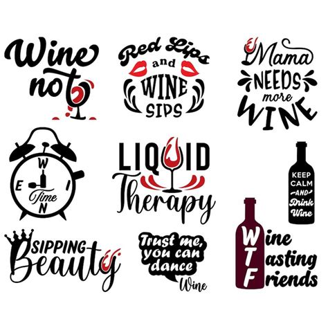 Wine Svg Bundle Wine Glass Svg Wine Sayings Svg Wine Quot Inspire