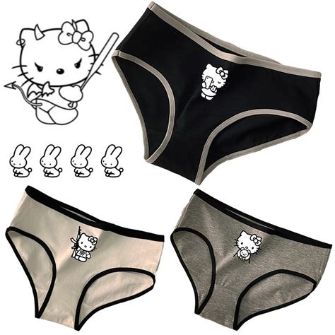 2024 Yongne Kawaii Hello Kitty Sport Cold Style Ins Simple Girl Underwear Sanrio Cartoon Anime