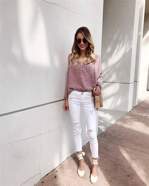 Summer Casual Style Dusty Pink And White Neutrals Summer Style Casual