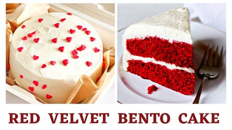 Red Velvet Bento Cake Eggless Lunch Box Cake Red Velvet Cake