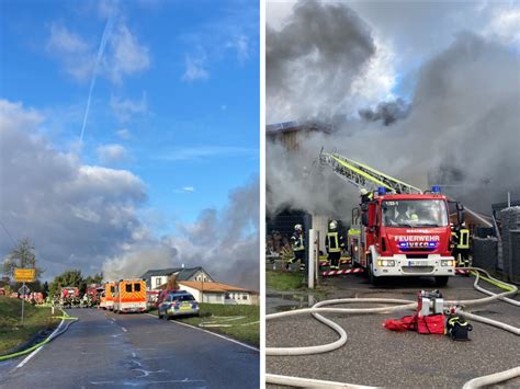 Halle In Brand Eine Million Euro Schaden Und Vier Verletzte STIMME De