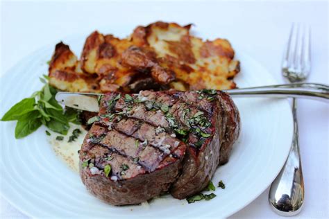 Beef Tenderloin Filets With Garlic Butter And Herbs That Skinny Chick