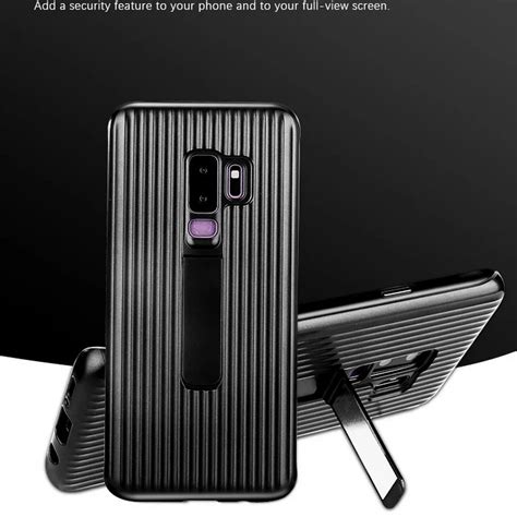 2018 Car Holder Stand Phone Case For Samsung Galaxy S9 Plus Protective Standing Cover For