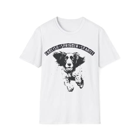 English Springer Spaniel T Shirt Springer Spaniel T Shirt Dog Walking T