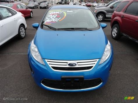 2012 Blue Candy Metallic Ford Fiesta Se Sedan 63780938 Photo 2 Car Color