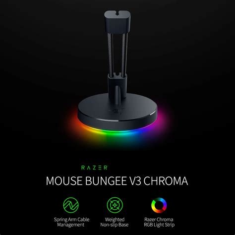 Razer Mouse Bungee V3 Chroma Mouse Cable Bungee With Chroma Rgb