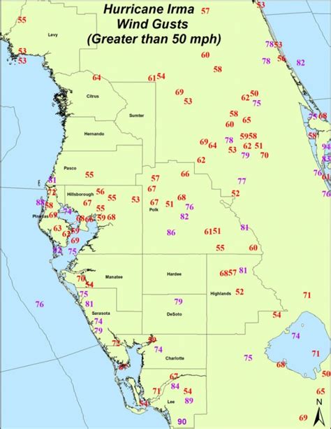 Filehurricane Irma Max Wind Gusts West Central Florida Florida Wind