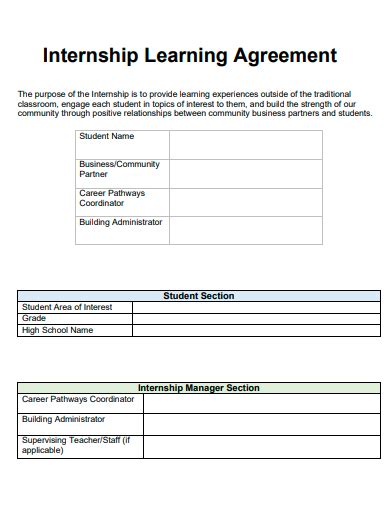 Free Internship Agreement Samples In Ms Word Google Docs Pages