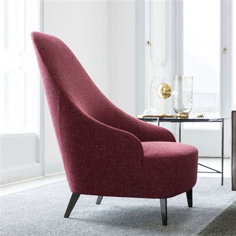 Fauteuil Contemporain Vanessa Berto En Cuir En Tissu Avec