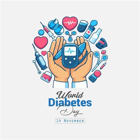 Premium Vector Vector World Diabetes Day Creative Design