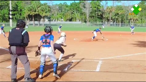 Lady Gators Jackson 13u At Fury Platinum 14u Softball Youtube