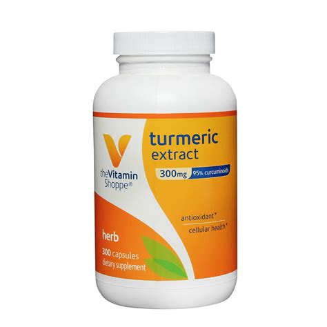 The Vitamin Shoppe Turmeric Extract, 300 capsules at Best Price in India | Healthkart.com