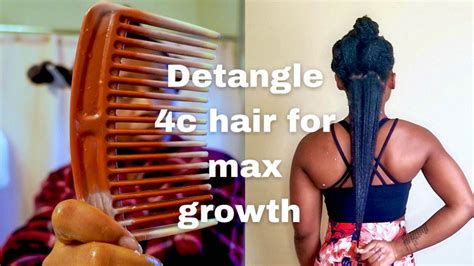 How To Detangle 4c Natural Hair For Maximum Length Retention Youtube