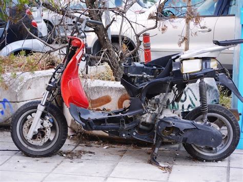 Premium Photo Scooters On Street In City