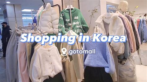 Shopping In Korea Vlog 🇰🇷 Winter Fashion Haul At Gotomall Underground Shopping Center Youtube