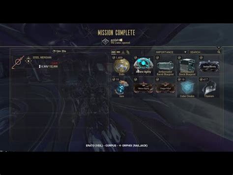 Warframe Solo 12 Rounds Veil Proxima Orphix Whispers In The Walls