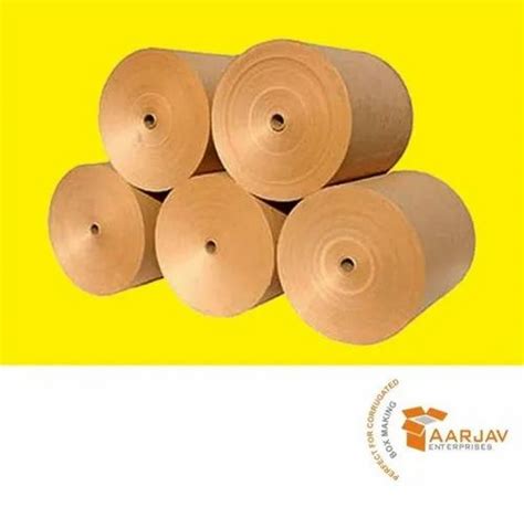 Plain Brown Kraft Paper Roll For Packaging GSM 80 GSM At 40 Kg In