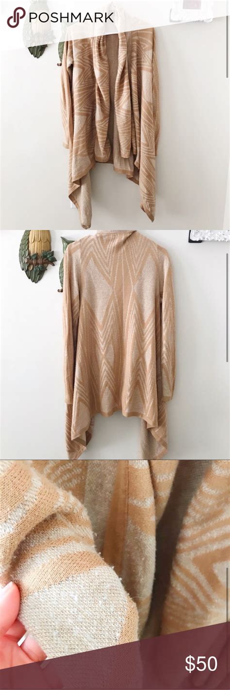 Anthropologie Moth Cafe Waterfall Cardigan Sweater Waterfall Cardigan