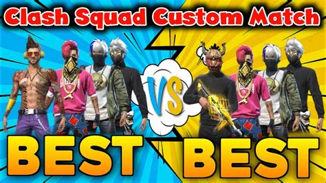 Clash Squad Custom Best Vs Best Match Gameplay Garena Free Fire Vg