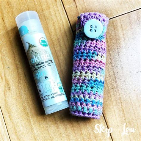 Easy Crochet Lip Balm Holder FREE Pattern Skip To My Lou