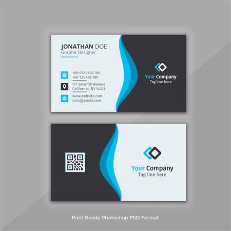 Carte De Visite D Entreprise Psd Premium