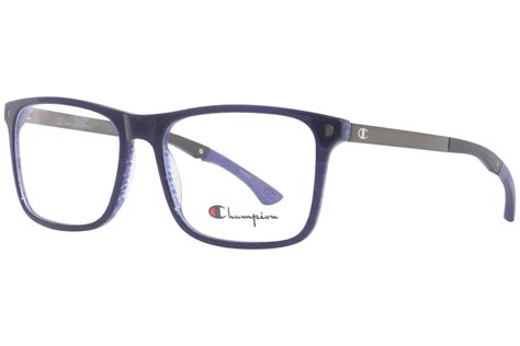 Champion Eyeglasses Men S Tri Flex Cutril C03 Navy Navy Horn 56 17 142