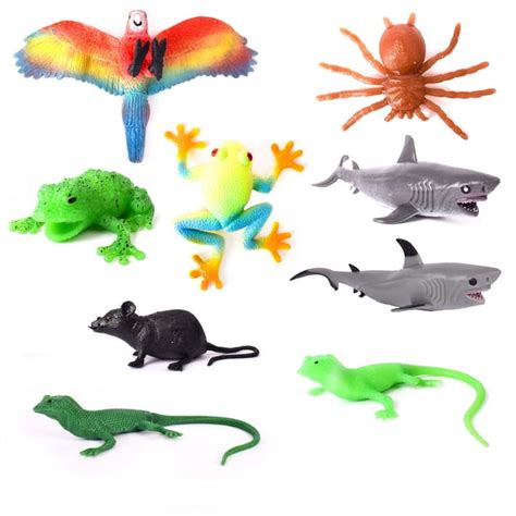 Toymendous Lifelike Animals Squishy Sand Filled Novelty Toys Colors