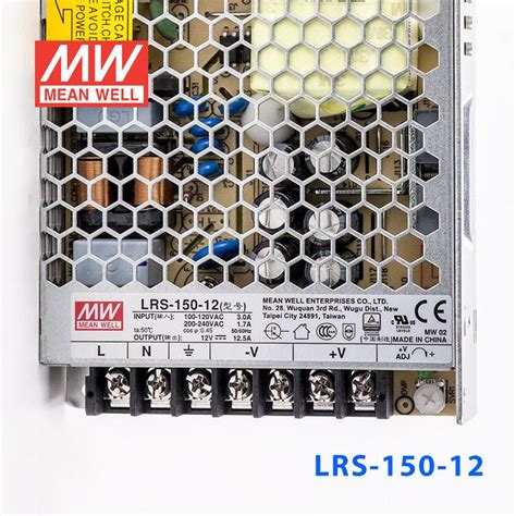 Lrs 150 12 Mean Well Smps 12v 12 5a 150w Metal Power Supply Buy Online At Low Price In India