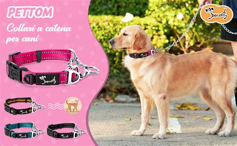 Pettom Martingale Collare Semistrozzo Per Cani Addestramento Collare