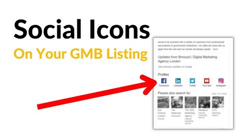 How To Add Social Icons To Your Google My Business Listing Youtube