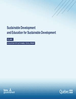 Fillable Online Sustainable Development And Education For Sustainable