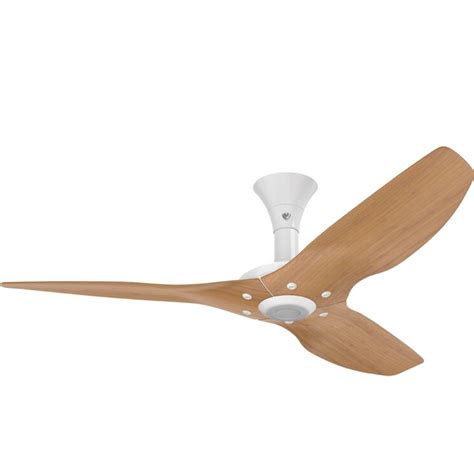 Big Ass Fans Haiku Gen White Ceiling Fan With Caramel Bamboo