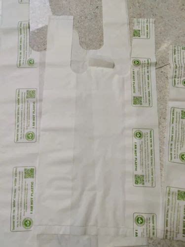 W Cut Plain Compostable Carry Bag At Rs 215kg In Jalna Id 2850834582512