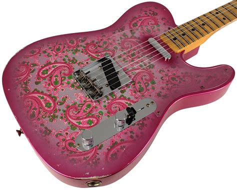 Fender Custom Shop Limited 1968 Pink Paisley Tele Relic Humbucker Music