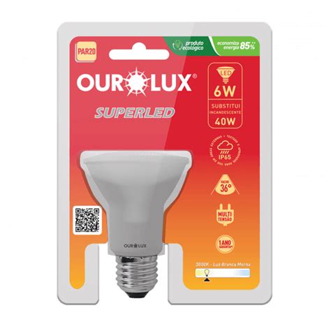 L Mpada Superled Par Branco Morno K Ourolux Casa F Cil