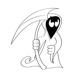 Grim Reaper Red Eyes Coloring Pages for Kids - Download Grim Reaper Red ...