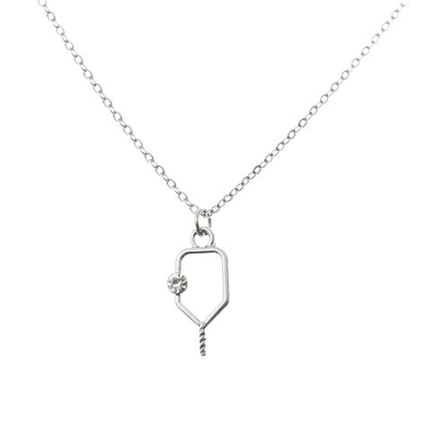 Amazon.com: Pickleball Paddle Pendant Necklace - Pickleball Jewelry, Pickleball Gifts For Women ...