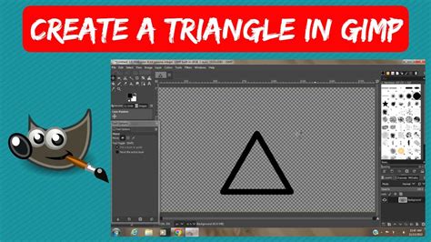 How To Create A Triangle In Gimp Gimp Tutorial Youtube